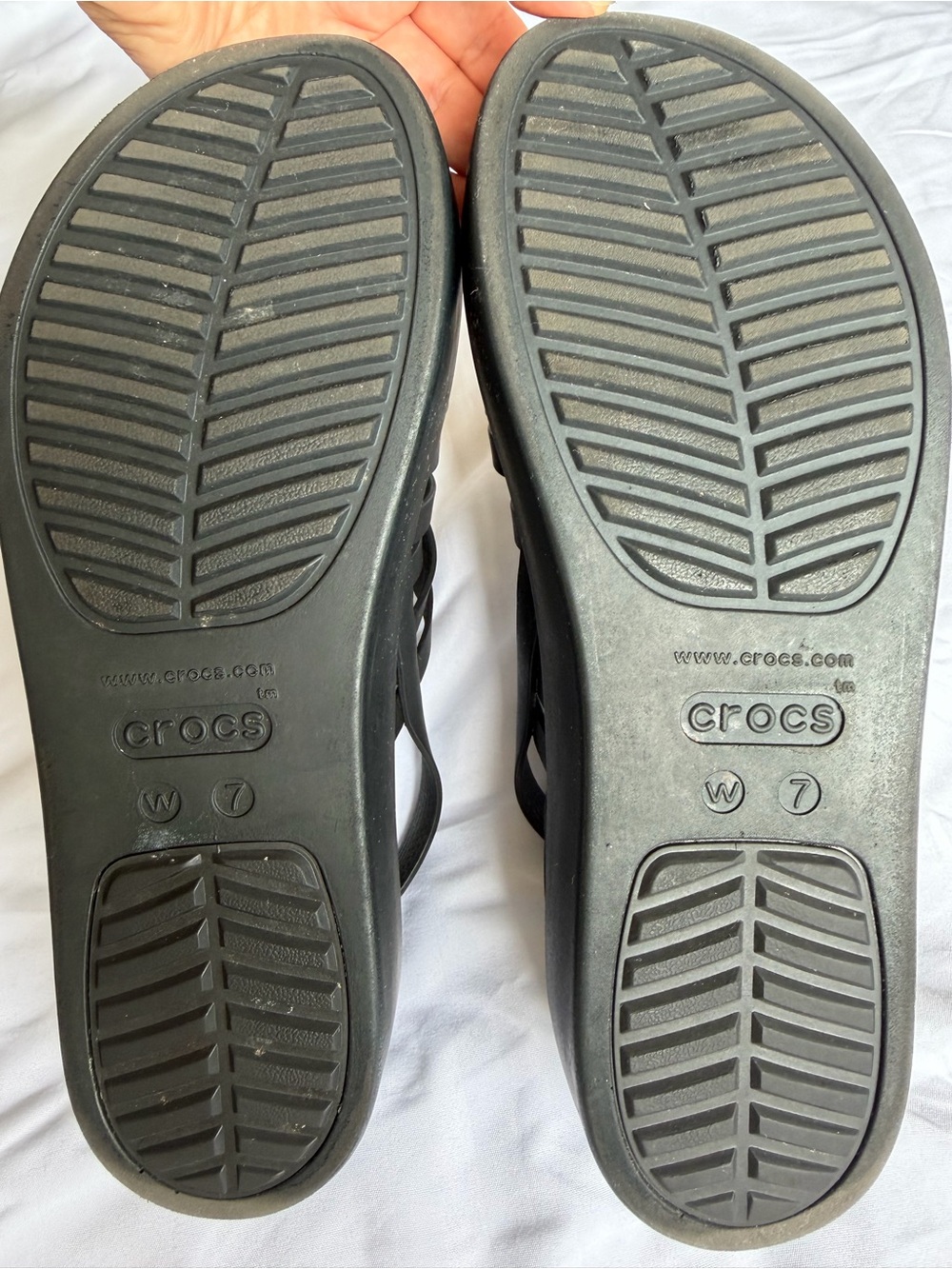 CROCS Women's Brooklyn
Literide Black Strappy Wedge - Picture 7 of 7